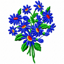 Flowers And Tree Embroidery Design 9